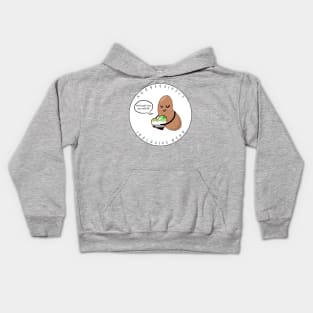 Aromantic Pride: Aggressively Inclusive Bean Kids Hoodie